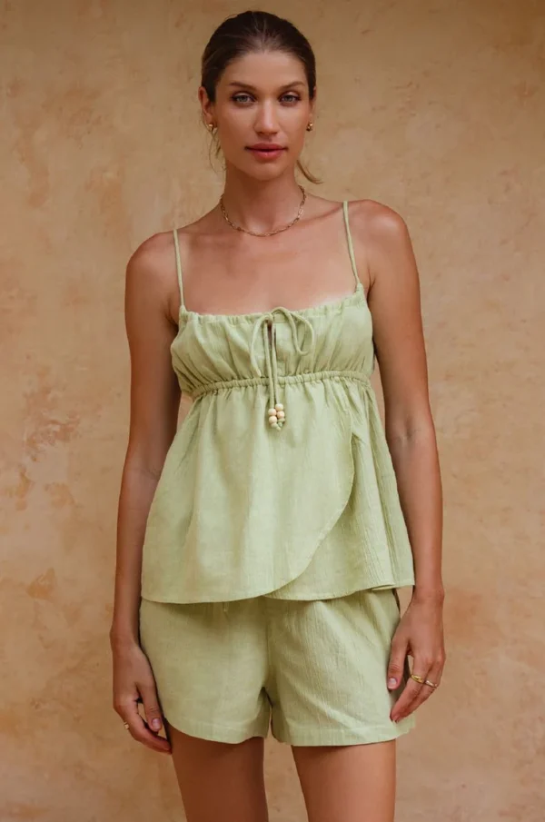 Seashell Linen Top