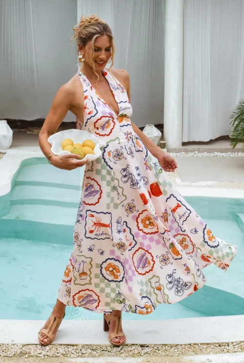 Seashell Halter Maxi