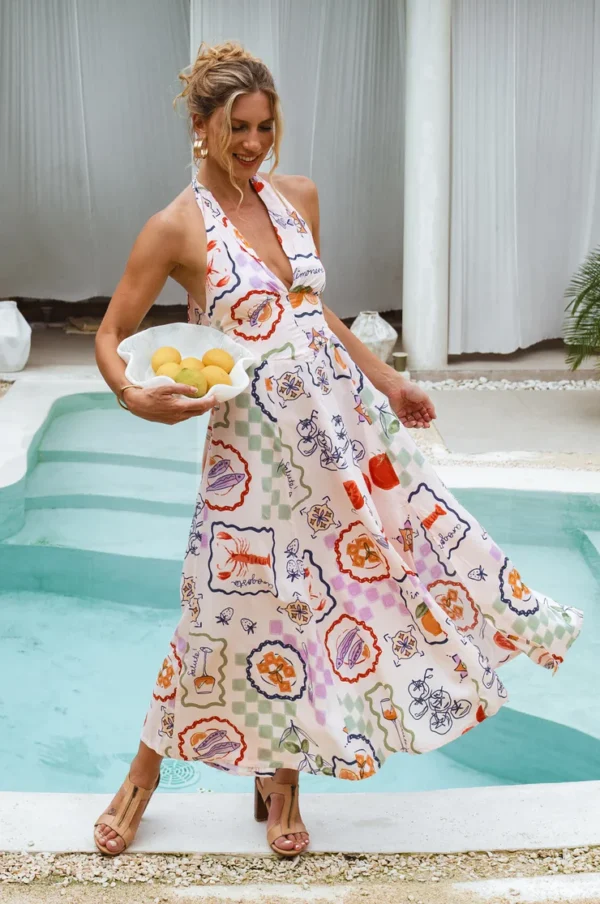 Seashell Halter Maxi