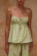 Seashell Linen Top