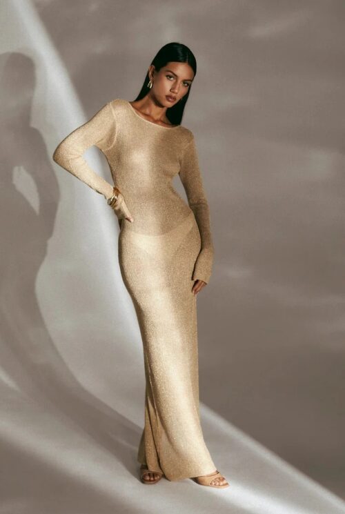Seashell Beach Dress with Slit and Tie Up Detail