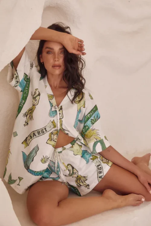 Seashell  Oversized Shirt - Mermaid