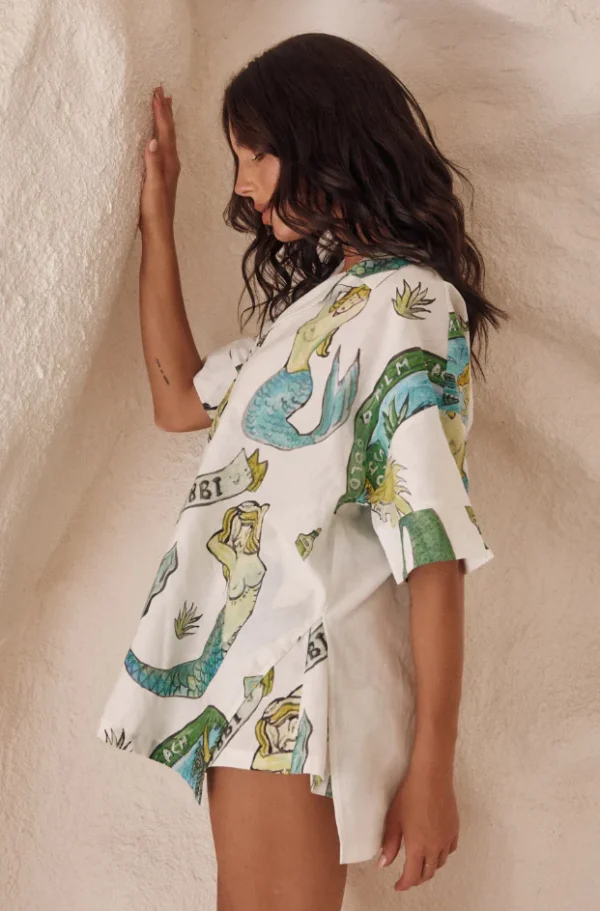 Seashell  Oversized Shirt - Mermaid - Image 2