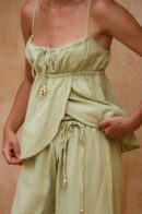 Seashell Linen Top